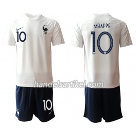 Frankreich Kylian Mbappé 10 Kinder Auswärts Trikotsatz Euro 2020 Kurzarm (+ Kurze Hosen)